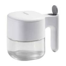 Glass Seasoning Storage Jar With Lid And Spoon, Moisture-Proof And Anti-Mold Condiment Container For Kitchen And Dining Room - Multicolor - View 8