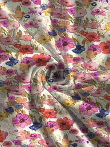 Blusa casual con estampado floral, adecuada para primavera/verano - Multicolor 4 - Ver 4