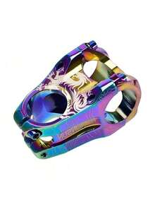 Handlebar Mounting Stem, Aluminum Alloy Riser, Ultralight Mountain Bike Short Handlebar Riser, Bicycle Handlebar Accessories. - 紫色 - 查看 2