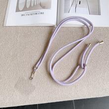 Cordón ajustable y universal de unicolor para teléfono, arnés desmontable unisex, collar de teléfono antiperidida duradero, arnés de teléfono multifuncional, longitud ajustable - Púrpura malva - Ver 3