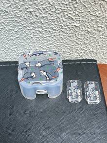3件套波浪纹充电线保护套，UV喷漆全包覆式鼠标设计，适用于20W英标苹果快充，防止线缆损坏 - 彩色 - 查看 4