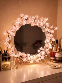 1pc Cherry Blossom Branch Light, 8 Flashing Modes, Suitable For Indoor/Outdoor Use In Spring/Summer, Applicable For Wedding Decor, Party Ambiance, Valentine's Day, Christmas, Birthday, Graduation Ceremony And More - ánh sáng trắng ấm áp - Xem 8
