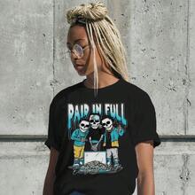 Dunkare Sneaker Match Graphic T-Shirt For Men And Women - Retro Gamma Blue 11s Streetwear | Unisex, Regular Fit, Vintage Style Y2K - 白色 - 所有人都已全額付款 - 查看 6