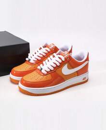 Nike Air Force 1 '07 LV8 Edge Men's Casual Sneakers Safety Orange/White HV9405-800 | Court-To-Street Style, Iconic Silhouette - 橘色 - 查看 2