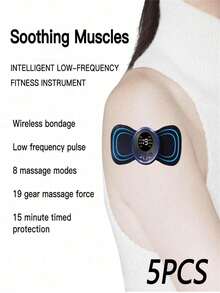 AXH. Neck Massage Patch, Electronic Massager, Gift For Girlfriend - Black - View 12