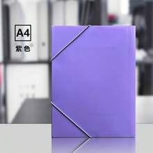 1pc/5pcs Optional A4 Size PP Elastic Band Folder, Solid Color Document Storage Folder, Durable Office Study Home Stationery - Single Piece - View 16