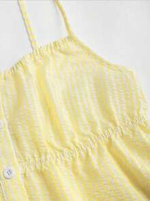 Sweetro Conjunto de dos piezas para mujer para uso diario - Amarillo - Ver 8