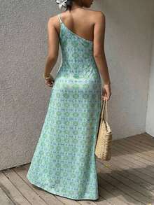 Women Midi Dresses - Light Blue - View 5