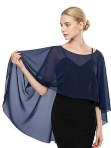1 chiếc khăn choàng voan nữ, thích hợp cho váy dạ hội, khăn choàng cưới, khăn choàng Pashmina. - Nhiều màu - Xem 4