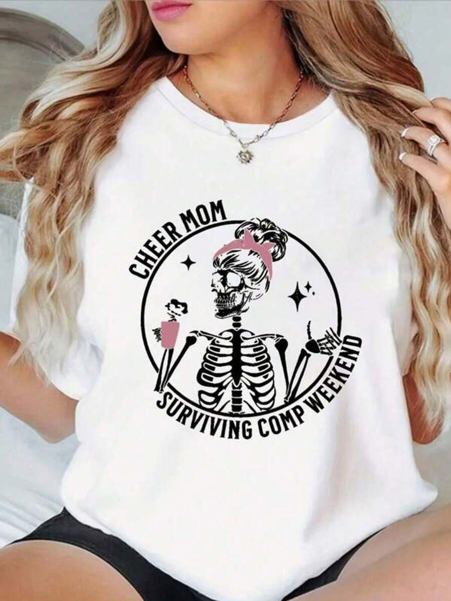 Camiseta de manga cortara mujer amante del café - Blusa casual de cuello redondo con estampado de granos de café y taza, top semitransparente para atuendo casual de primavera y verano, lavable a máquina