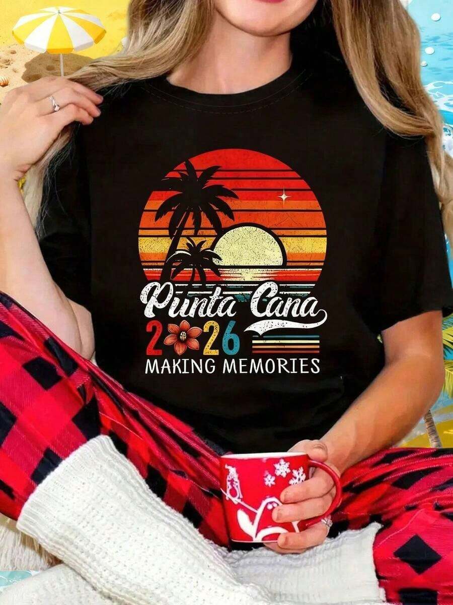 Punjabi Has Arrived With Exciting Music, A Cultural Enthusiast And A Women's Short-Sleeved Crew Neck T-Shirt, Ideal For Spring And Summer, With Printed Text. - 白色 - 查看 1