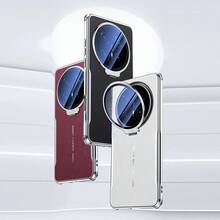 keshengtai Electroplated Frame PU Leather Phone Case With Lens Holder And Hard PC Back Protective Cover For Honor Magic 7, Magic 7 Pro, Magic 8, Magic 8 Pro - Red - View 1