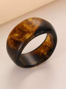 NAIZHU 1/3pcs Vintage Asymmetrical Resin Bracelet, European And American Daily, Date, Party Accessories For Women - Multicolor - View 12
