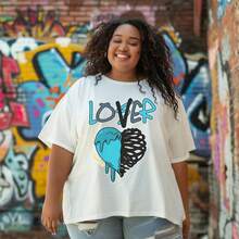 Dunkare Sneaker Match Graphic T-Shirt For Men And Women - Retro Gamma Blue 11s Streetwear | Unisex, Regular Fit, Vintage Style Y2K - Loser Lover Drip - 黑色 - 查看 7