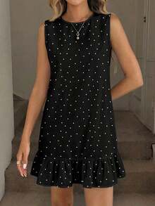 Vestido mini estampado para mujer, adecuado para primavera y verano - Multicolor 6 - Ver 4