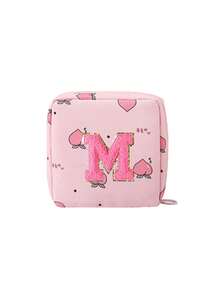 Sanitary Pad Storage Bag, Letter Pattern Sanitary Pad Storage Bag, Portable Makeup Lipstick Bag, School Supply Storage Bag, Can Be Used To Store Sanitary Pads, Liners, Cosmetics, Essential For Women On The Go - Multicolor - View 18