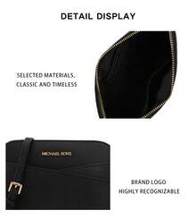 Michael Kors Jet Set Travel Printed Women's Shoulder Crossbody Shell Bag 35F1GTVC6T BLACK - 黑色35F1GTVC6T BLACK - 查看 8