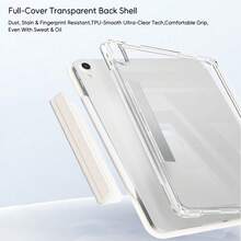 适用于 iPad Air Pro 11 的 2026 动态翻盖保护套，兼容 2025 M5 A3362 A3359、2023 2022 2024 M4，兼容 iPad 7/8/9/11/10 代，Mini A17 6 2024 2022 M2，超薄磁吸支架，支持 10.2 代，自动唤醒/睡眠 - 米色 - 查看 6