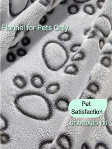 Pet Blanket, Dog Paw Print Pattern, Suitable For All Seasons. Soft And Warm, Suitable For Small, Medium And Large Dogs. Pet Supplies, Suitable For Dogs, Cats And Other Pets. - 52*76cm - View 3