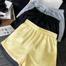 New Slimming Loose Casual Shorts For Women, Versatile For Daily Wear, Home, Dates - Gris Claro - Ver 11