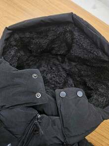 Men's Waterproof Velvet Jacket With Fur Lining - Stylish - Black - View 3