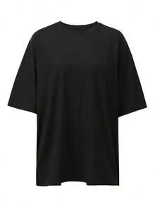 Regalo personalizado para Navidad, Acción de Gracias, Camiseta de mujer de manga corta - Agrega tu propia foto (retrato familiar/selfie/foto de mascota/grupo de amigos) para diseñar tu camiseta impresa personalizada, logo/negocio/boda/fiesta/cumpleaños, regalo/disfraz de Halloween/Navidad, impresión personalizada para aniversario, Día de San Valentín Casual Negro Verano - Negro - Ver 5