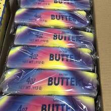 1pc Rainbow Butter Stick Squeeze Toy Strawberry Colorful Rainbow Butter Stick Multiple Colors Available Slow Rebound Stress Relief Toy Super Soft Realistic Butter Shape Birthday Gift - Holiday Gift - Multicolor - View 3