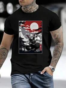 Men's Casual Short Sleeve T-Shirt, 1 Piece, 100% Heavy Cotton - Comfortable Crew Neck, Soft And Adorable T-Shirts, Loose And Comfortable - Back - View 6