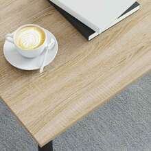 vidaXL Sonoma Coffee Table 100 X 100 X 45 Cm, Engineered Wood, Suitable For Living Room, Study, Cafe, Garden, Pool Area, Beach, Coffee Table, Side Table, Easy To Assemble, Home Accessories For Furniture. - Grey - View 3