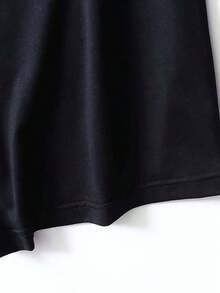 Top casual de mujer de manga corta, estilo pintado a mano, con estampado de flores de tulipán, tallos y hojas verdes, cuello redondo - Ropa de mujer, ajuste cómodo, diseño clásico. playeras de mujer>algodon Artículos de moda playera de mujer blusas>elegante flash oferta UKQV 100% Cotton Blusas Bonito - Negro - Ver 6