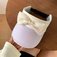2026 New Arrival Sweet Cute Double-Layer Bowknot Breathable Mesh Sun Hat, Versatile Outdoor Travel Accessory,Beach,Festival - Multicolor - View 5