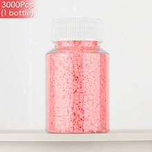 2.6mm Sundymot Fuse Beads, 3000PCS+ Red Series Individual Packaging, Bottle Contained Storage, Prevent Spilling, DIY Pendant Keychain, Jewelry Making Craft Supplies, Graduation, Back To School, Christmas, Party, Birthday Gift, Multi-Color 2.6mm Fuse Bead Refill Kit - 2.6mm Puzzle Beads - View 22