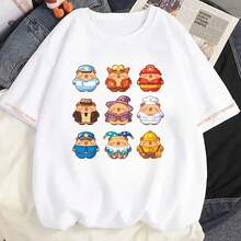 Ropa familiar de verano para niños - Colección Capybara 2026 - Camiseta infantil de manga corta de algodón puro - Conjunto familiar - forma - Ver 1