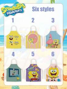 SpongeBob SquarePants SquarePants Series Kitchen Apron, Featuring Multiple Styles With Characters Available For Selection. It Is Water-Resistant, Oil-Resistant, And Stain-Resistant. The High-Definition Print Is Durable And Easy To Clean. It Can Be Used For Cooking And Baking. Wearing It Makes Even Cooking A Soothing Experience. - Multiple Styles - View 4