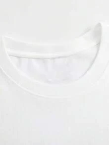 Nueva camiseta de manga corta para mujer de 180 g,% algodón - Camiseta casual versátil con estampado de verano para hombre - Camiseta con estampado de verano para parejas - Unisex - Regalo para vacaciones - Blanco - Ver 3