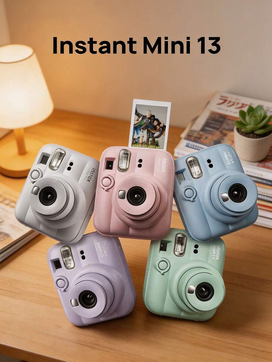 FujiFilm 拍立得,一次成像相機,自動曝光,微距自拍,近拍超清,多款軟萌配色、5 分鐘自動關機,自備復古濾鏡,旅行聚會隨手拍輕鬆定格美好瞬間 - 查看 1