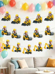 Cờ kéo trang trí tiệc chủ đề xe xây dựng in ảnh theo yêu cầu, có thể tùy chỉnh hình ảnh, biểu ngữ trang trí tiệc chủ đề máy xúc/xe trộn bê tông. Cờ kéo trang trí tiệc chủ đề xe xây dựng in ảnh theo yêu cầu, có thể tùy chỉnh hình ảnh, cờ treo trang trí tiệc sinh nhật chủ đề máy xúc. Cờ kéo trang trí tiệc chủ đề xe xây dựng có thể tùy chỉnh, biểu ngữ trang trí tạo không khí tiệc tùng. - Nhiều màu - Xem 4