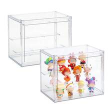 Piorlado Clear Display Case, 3 Tier Adjustable Display Stand, Acrylic Display Box With Magnetic Door, Dustproof Showcase For Collectibles - View 2