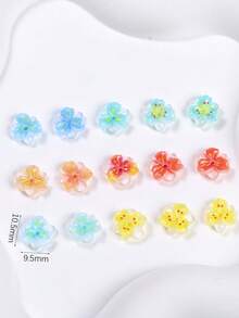 50個 3D彩色瓢蟲美甲飾品，樹脂瓢蟲美甲裝飾，多色迷你瓢蟲鉚釘，適合夏季與園藝主題美甲，DIY美甲配件，適用於美甲沙龍與居家使用，美甲用品 - 彩色 - 查看 5