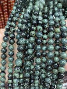 Hạt thạch anh vàng tròn chất lượng cao, kích thước 6mm, 8mm, 10mm, dùng để làm trang sức chữa bệnh bằng năng lượng, vòng cổ và vòng tay DIY. - Màu vàng - Xem 13