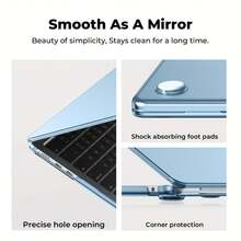 Air 13"/15" (M4/M3/M2, 2023-2025) Hard Shell Case, Ultra-Thin Design, 100% Color Matched, Transparent - Transparent - View 3