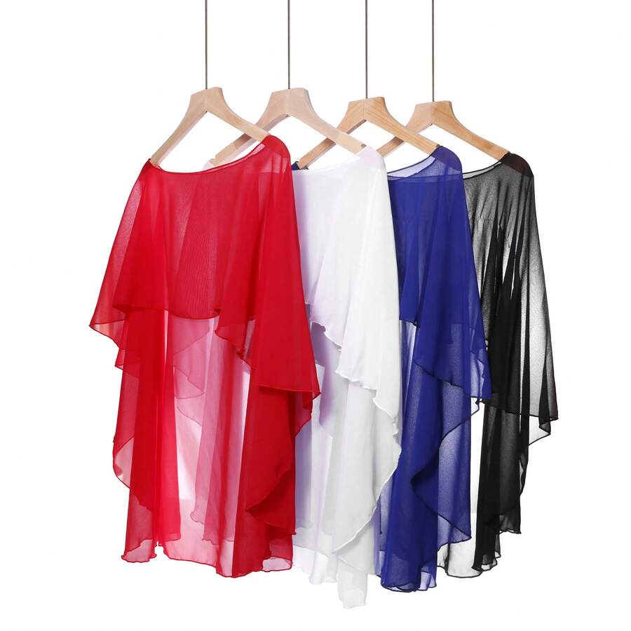 1 chiếc khăn choàng voan nữ, thích hợp cho váy dạ hội, khăn choàng cưới, khăn choàng Pashmina. - Nhiều màu - Xem 1