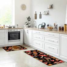 1pc Squirrel Pattern Printed Linen Kitchen Rug, Doormat, Bath Mat, Hallway Mat, 3D Printed Rectangle Carpet For Living Room, Bedroom, Corridor, Bathroom, Laundry Room - Polyester Rug For Indoor And Outdoor Home Decor - Multicolor - View 7