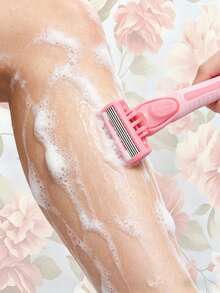 Alat Cukur Rambut Tubuh & Wajah Manual 6 Lapisan, Alat Cukur Pengaman Wanita, Pemangkas Bikini, Depilator, Alat Perawatan Wajah & Tubuh Unisex, Epilator Tubuh Wanita Ukuran Perjalanan Sekali Pakai (Warna & Gaya Acak) - Model yang ditingkatkan - View 3
