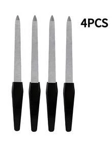 4 Pieces Professional Double-Sided Nail Files, For Creating Smooth And Shiny Nails - Highly Suitable For Both Home And Salon Use - Multicolor - View 7
