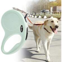 Correa retráctil para perro, correa para perro de alta resistencia, correa de nailon resistente sin enredos, freno de una sola mano con bloqueo de pausa, adecuada para perros medianos y grandes - Multicolor - Ver 3