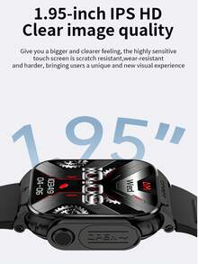 LIGE First Smart Watch With Lighter - 1.95" Large Screen, Lighter Ignition Function, Language Switching, Multiple Sports Modes, Message Notification, Customizable Dial, Waterproof For Outdoor Convenience - View 7