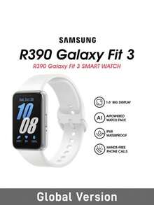 Samsung Galaxy Fit3 智慧手環 R390 AMOLED 螢幕 1.6 吋螢幕 健身追蹤手錶 睡眠監測 13 天電池續航 5ATM IP68 防水 - 銀色 - 查看 2