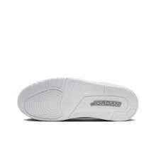 Nike Jordan Air Jordan 3 Leather Pure Money Comfortable, Slip-Resistant, Durable Mid-Top Retro Basketball Shoes Unisex White - CT8532-111 - 查看 6
