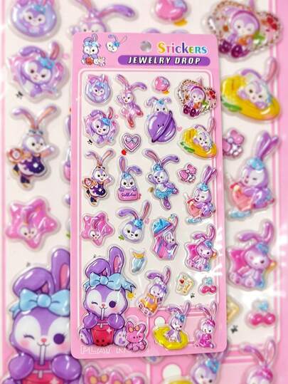 3D Crystal Stickers For Notebooks, Embossed Stickers, High Adhesiveness, High-Quality Decorative Stickers. Suitable As Children's Gifts, For Organizing And Storing Notebooks, Laptops, And Small Items. Applicable For Sticker Replacement, DIY Phone Case Decoration, And Children's Decorative Stickers. High-Quality Appearance, Handmade Materials.